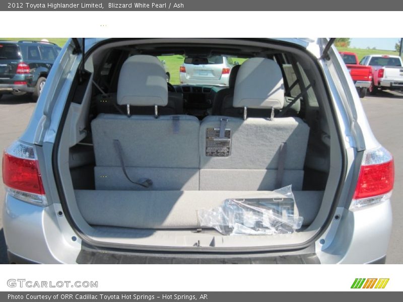 Blizzard White Pearl / Ash 2012 Toyota Highlander Limited