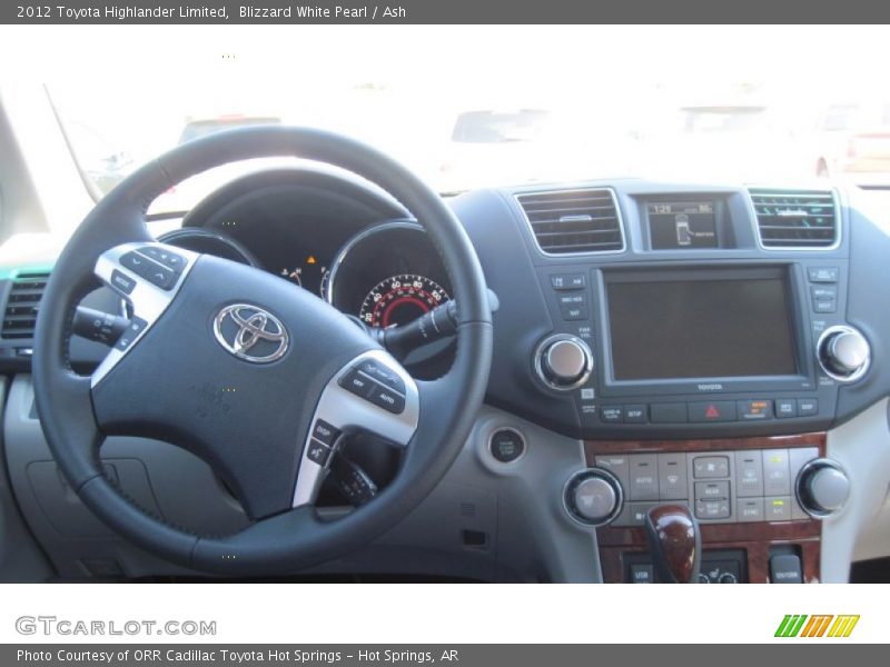 Blizzard White Pearl / Ash 2012 Toyota Highlander Limited