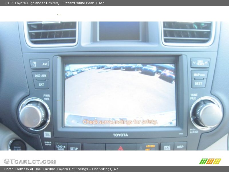 Blizzard White Pearl / Ash 2012 Toyota Highlander Limited