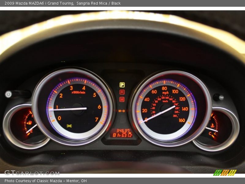 Sangria Red Mica / Black 2009 Mazda MAZDA6 i Grand Touring