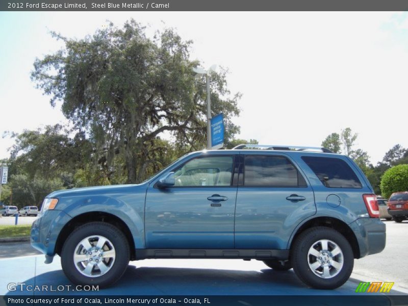 Steel Blue Metallic / Camel 2012 Ford Escape Limited