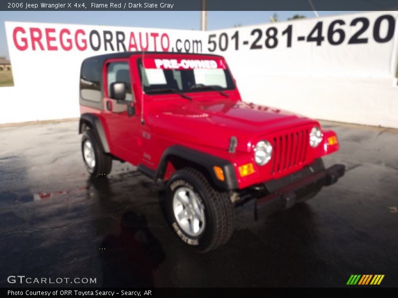 Flame Red / Dark Slate Gray 2006 Jeep Wrangler X 4x4