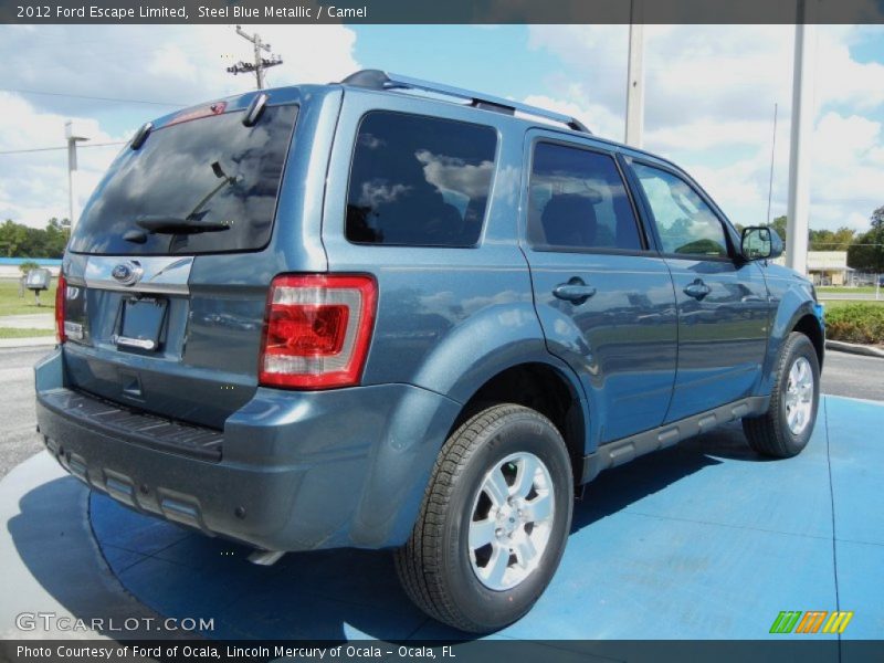 Steel Blue Metallic / Camel 2012 Ford Escape Limited