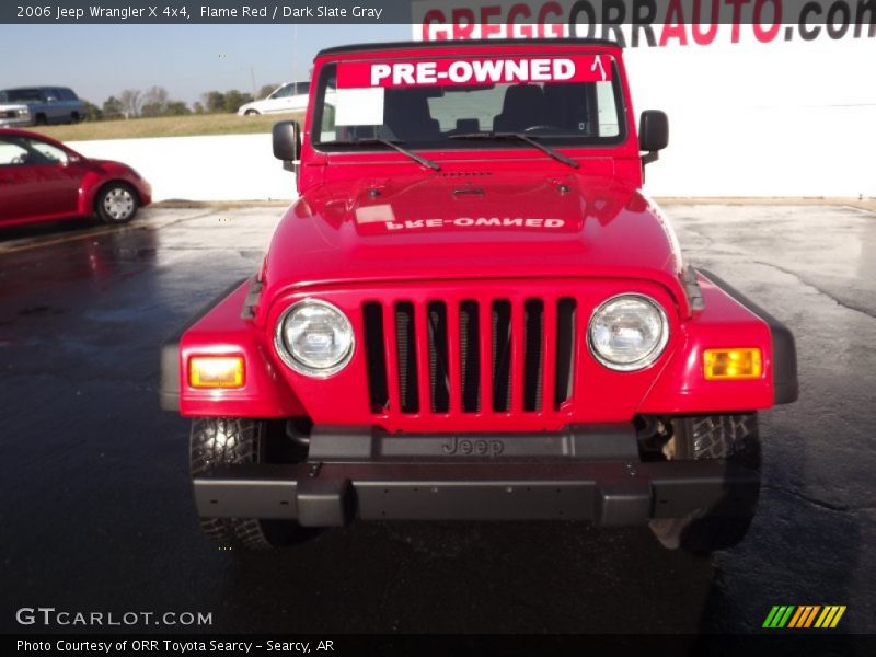Flame Red / Dark Slate Gray 2006 Jeep Wrangler X 4x4