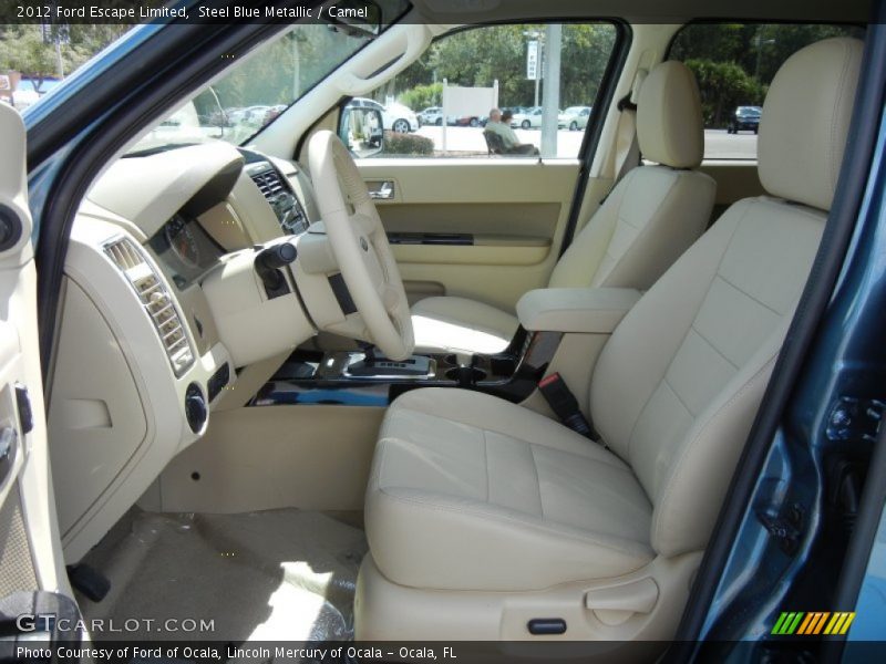 Steel Blue Metallic / Camel 2012 Ford Escape Limited