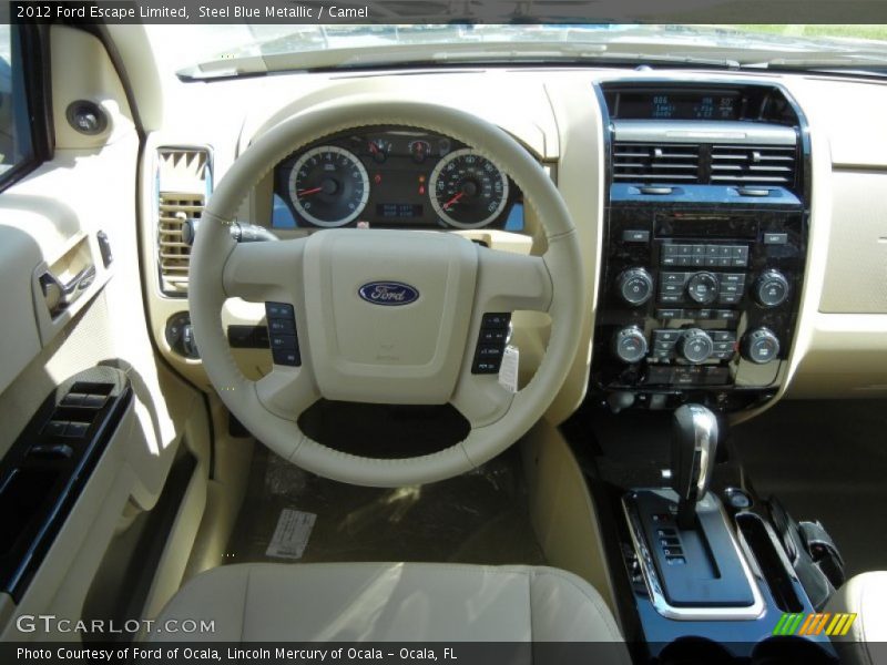 Steel Blue Metallic / Camel 2012 Ford Escape Limited