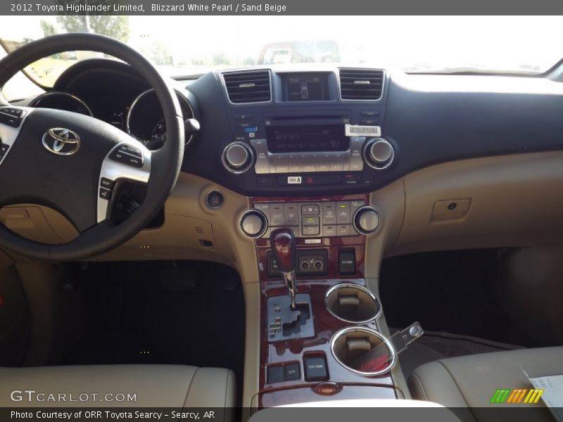 Blizzard White Pearl / Sand Beige 2012 Toyota Highlander Limited