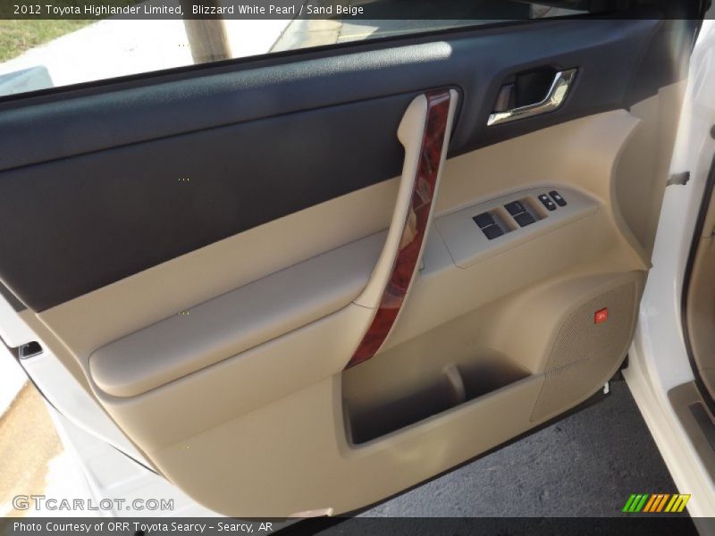 Blizzard White Pearl / Sand Beige 2012 Toyota Highlander Limited