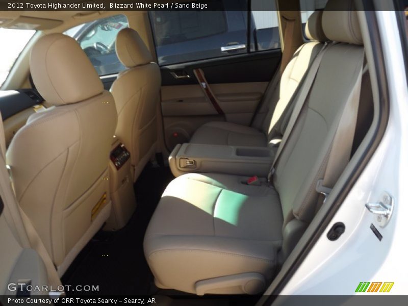 Blizzard White Pearl / Sand Beige 2012 Toyota Highlander Limited