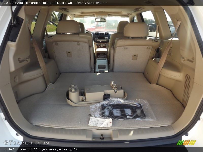 Blizzard White Pearl / Sand Beige 2012 Toyota Highlander Limited