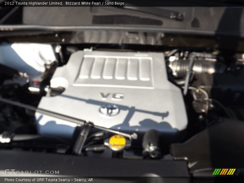 Blizzard White Pearl / Sand Beige 2012 Toyota Highlander Limited
