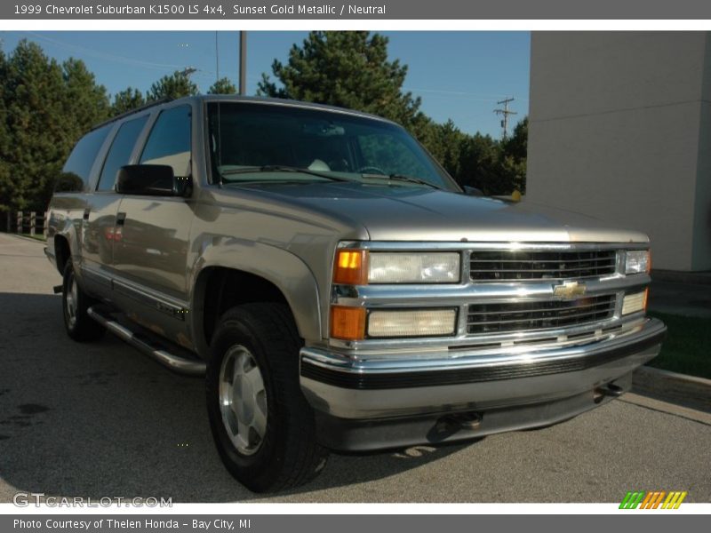 Sunset Gold Metallic / Neutral 1999 Chevrolet Suburban K1500 LS 4x4