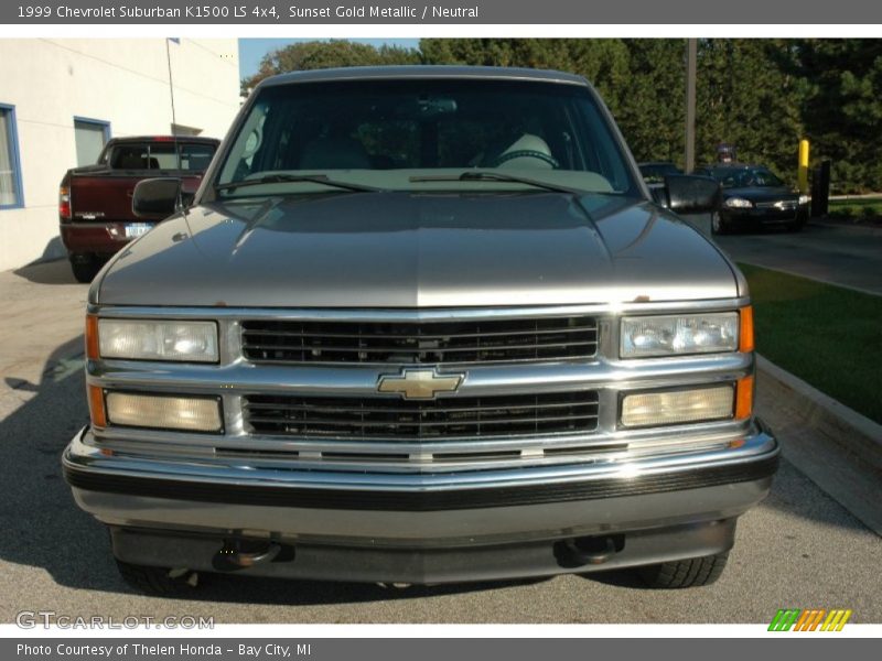 Sunset Gold Metallic / Neutral 1999 Chevrolet Suburban K1500 LS 4x4