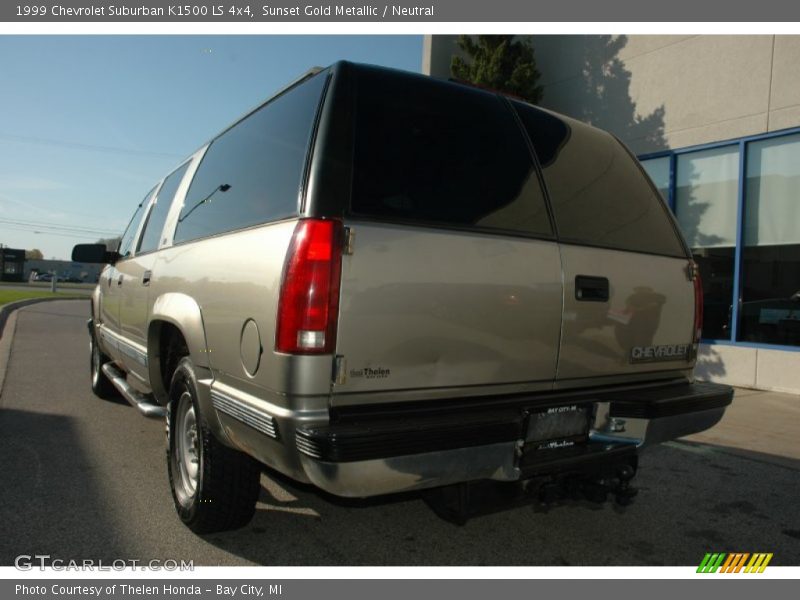 Sunset Gold Metallic / Neutral 1999 Chevrolet Suburban K1500 LS 4x4