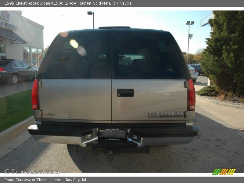 Sunset Gold Metallic / Neutral 1999 Chevrolet Suburban K1500 LS 4x4