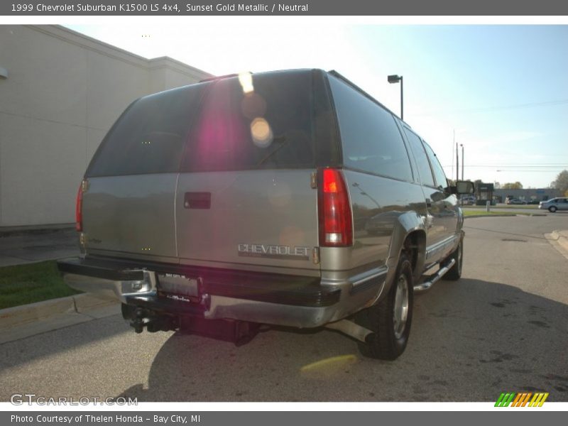 Sunset Gold Metallic / Neutral 1999 Chevrolet Suburban K1500 LS 4x4