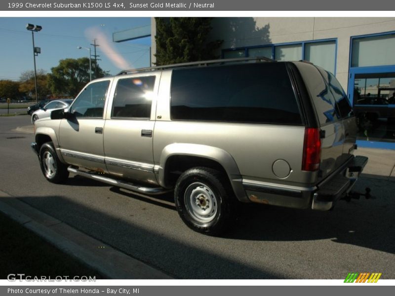 Sunset Gold Metallic / Neutral 1999 Chevrolet Suburban K1500 LS 4x4