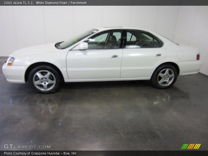 White Diamond Pearl / Parchment 2002 Acura TL 3.2