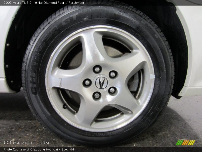 White Diamond Pearl / Parchment 2002 Acura TL 3.2