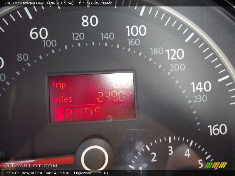 Platinum Grey / Black 2008 Volkswagen New Beetle SE Coupe