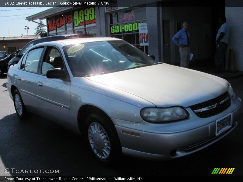 Galaxy Silver Metallic / Gray 2002 Chevrolet Malibu Sedan