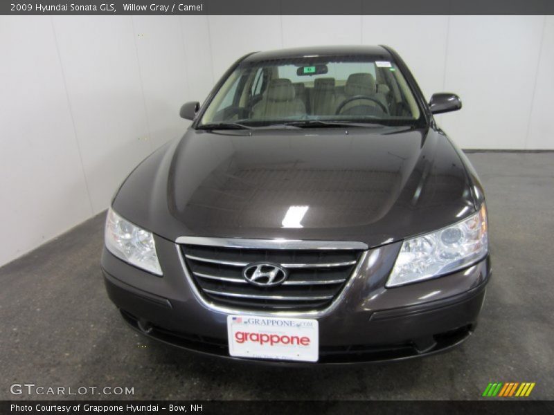 Willow Gray / Camel 2009 Hyundai Sonata GLS