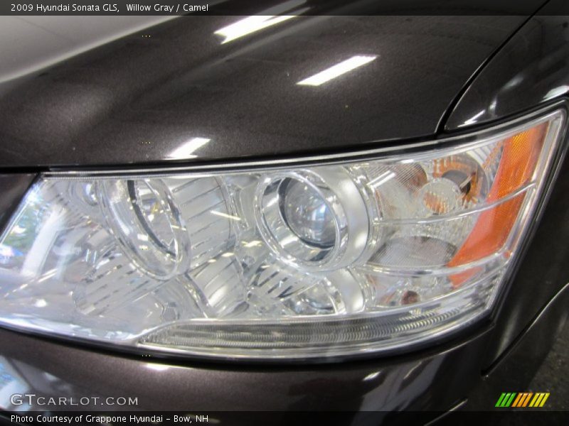 Willow Gray / Camel 2009 Hyundai Sonata GLS