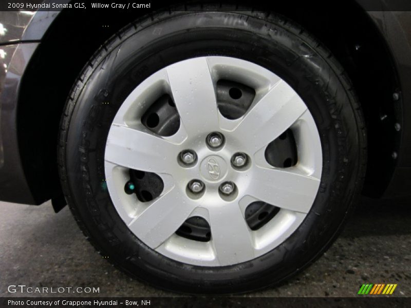 Willow Gray / Camel 2009 Hyundai Sonata GLS