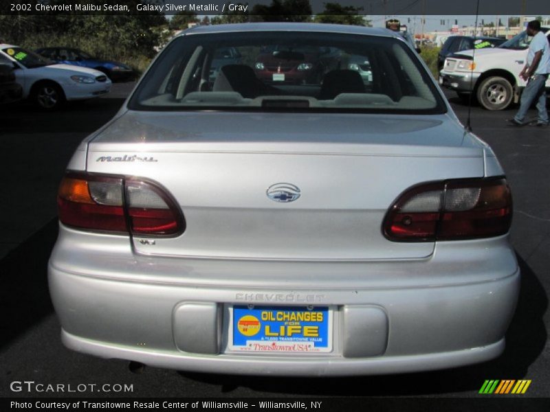 Galaxy Silver Metallic / Gray 2002 Chevrolet Malibu Sedan