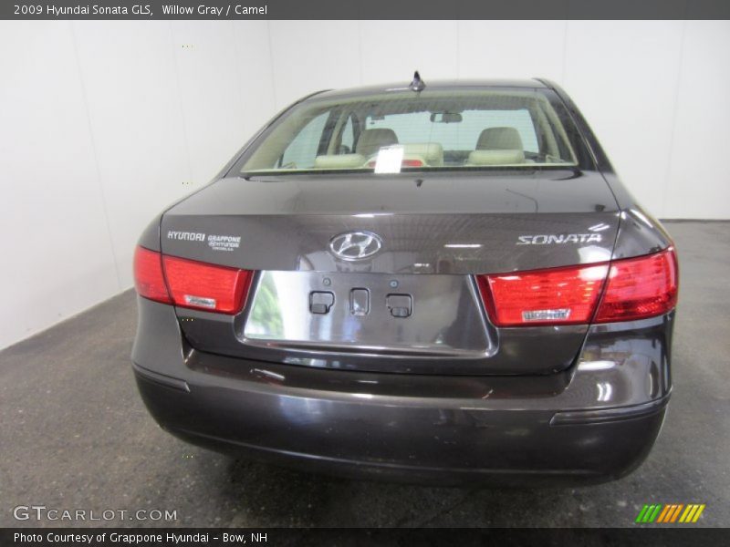 Willow Gray / Camel 2009 Hyundai Sonata GLS