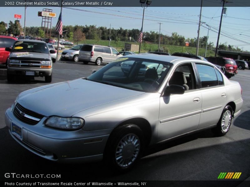 Galaxy Silver Metallic / Gray 2002 Chevrolet Malibu Sedan