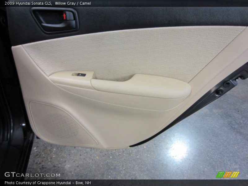 Willow Gray / Camel 2009 Hyundai Sonata GLS