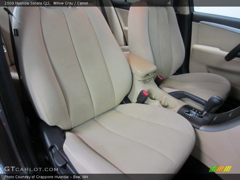 Willow Gray / Camel 2009 Hyundai Sonata GLS