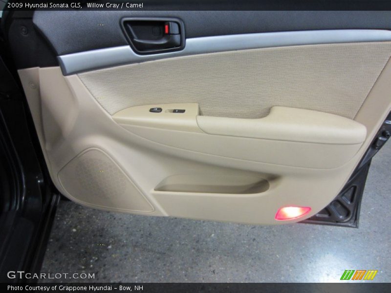 Willow Gray / Camel 2009 Hyundai Sonata GLS
