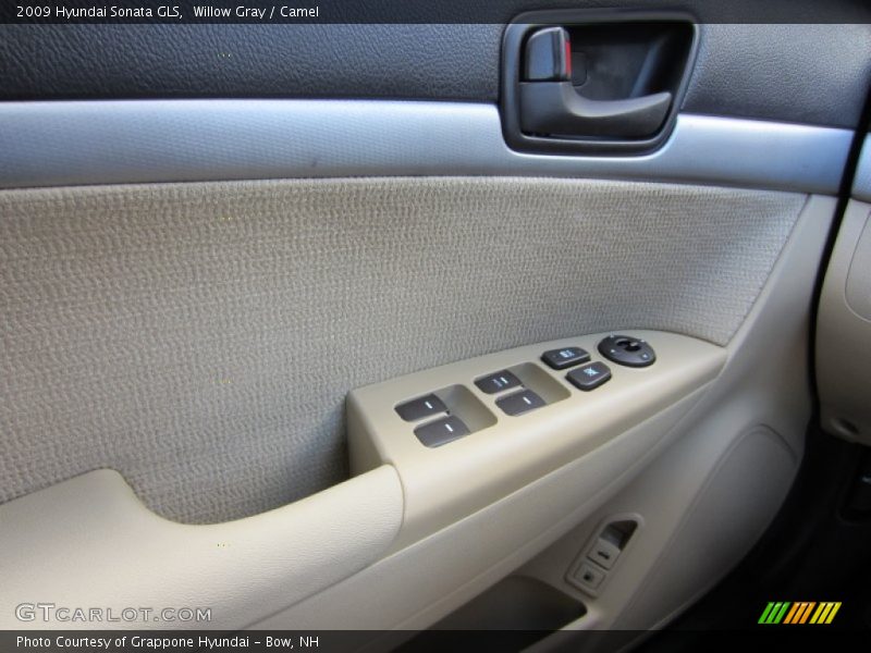 Willow Gray / Camel 2009 Hyundai Sonata GLS