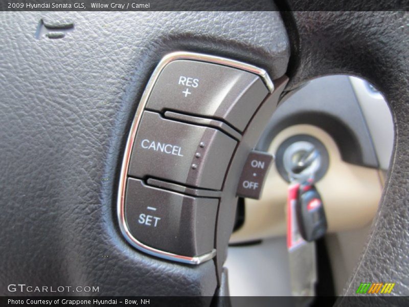 Willow Gray / Camel 2009 Hyundai Sonata GLS