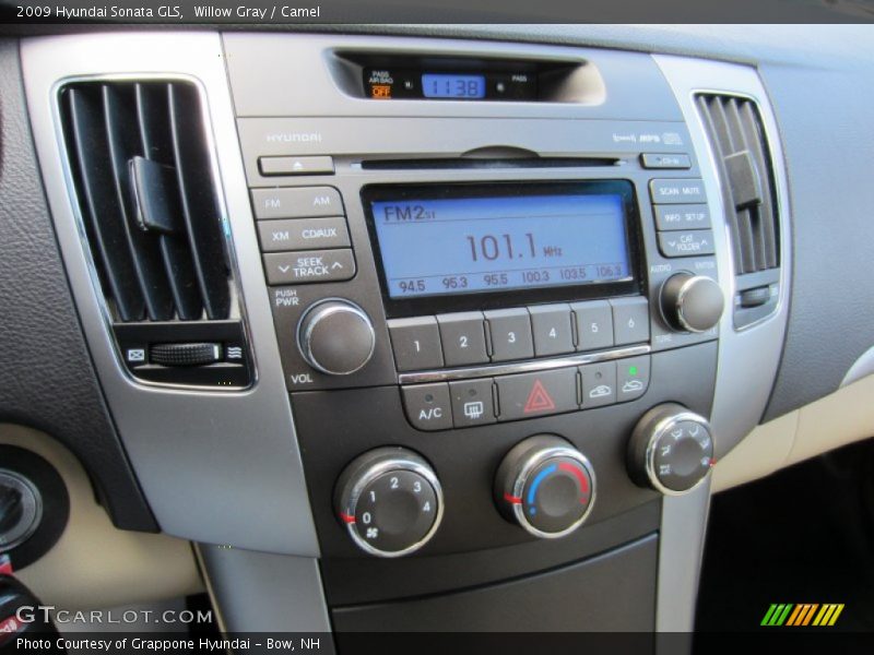 Willow Gray / Camel 2009 Hyundai Sonata GLS