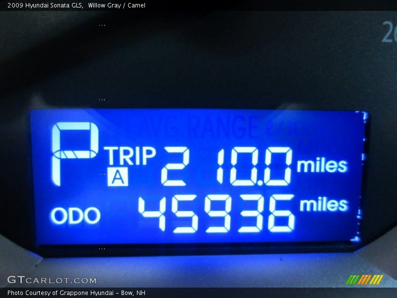 Willow Gray / Camel 2009 Hyundai Sonata GLS