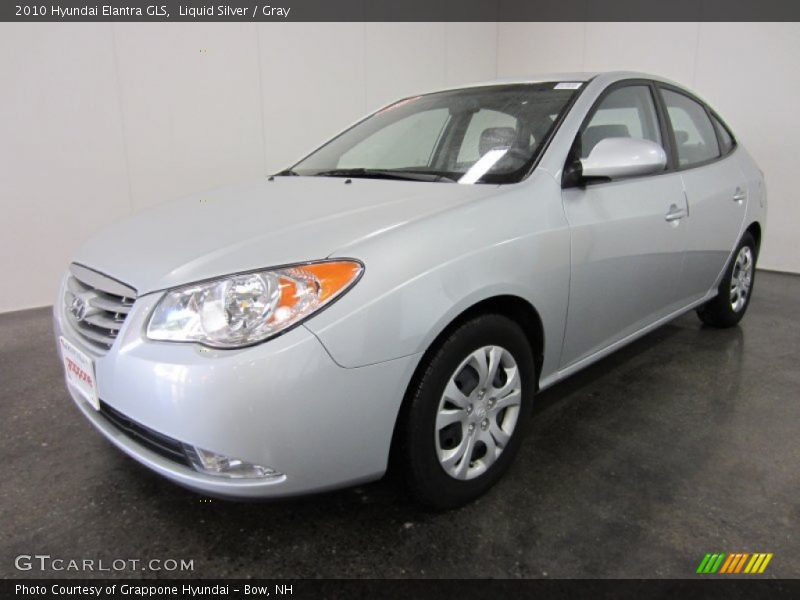 Liquid Silver / Gray 2010 Hyundai Elantra GLS