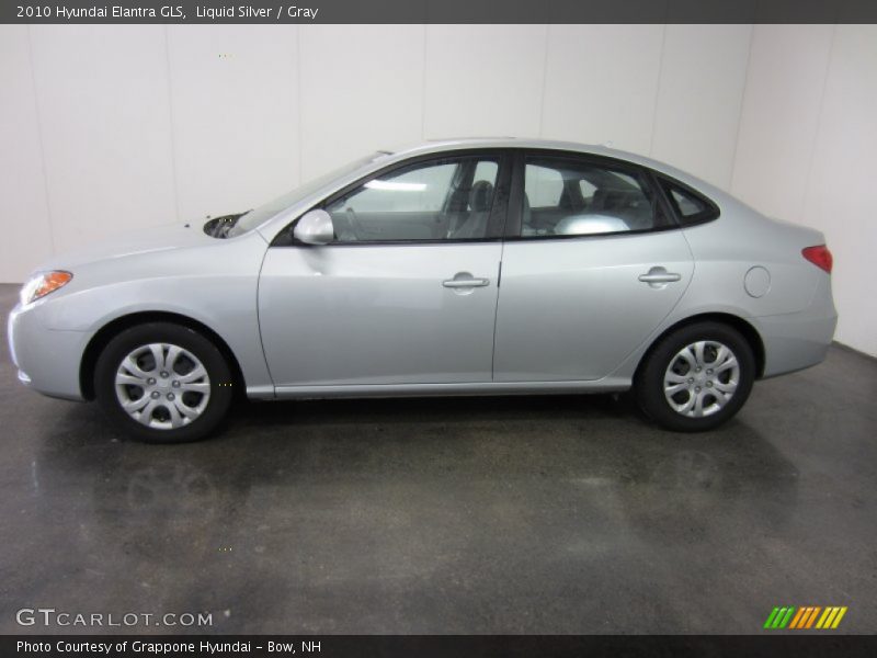 Liquid Silver / Gray 2010 Hyundai Elantra GLS