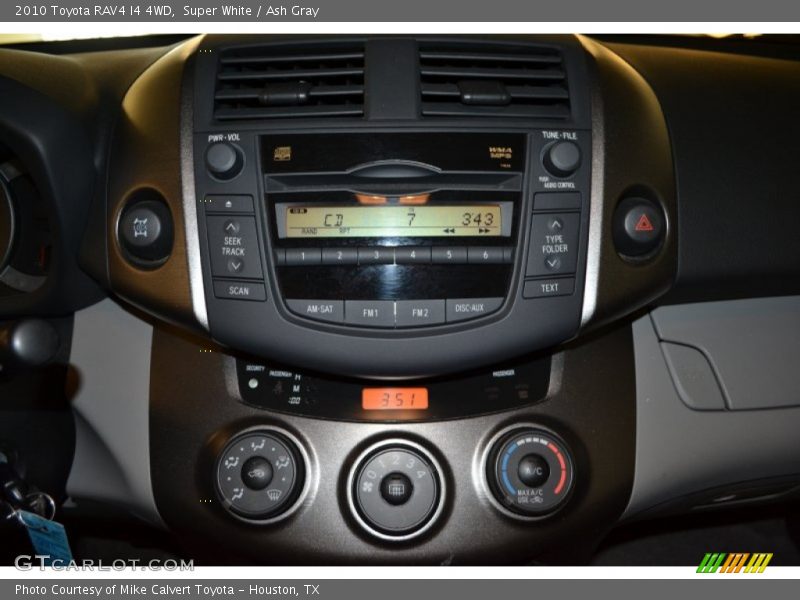 Super White / Ash Gray 2010 Toyota RAV4 I4 4WD