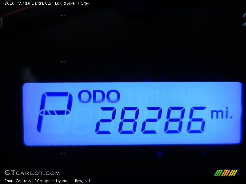 Liquid Silver / Gray 2010 Hyundai Elantra GLS