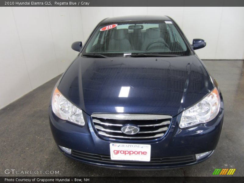 Regatta Blue / Gray 2010 Hyundai Elantra GLS