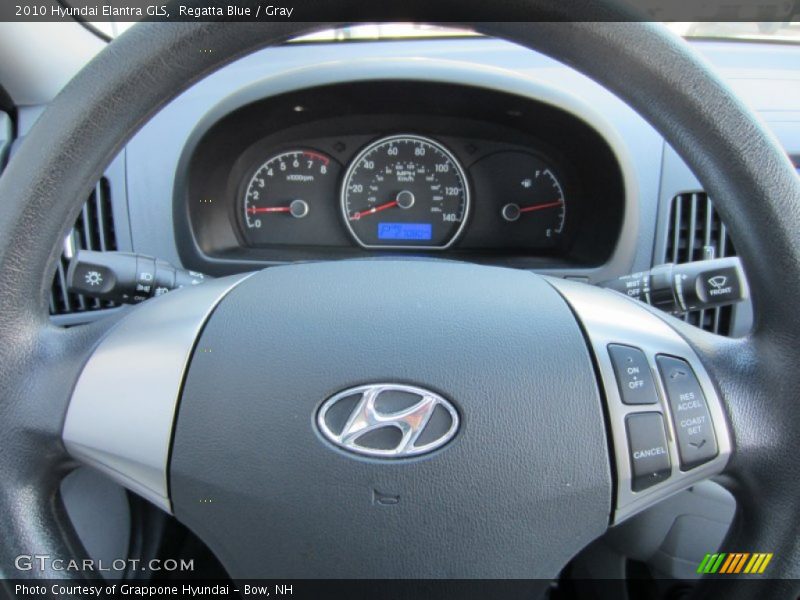 Regatta Blue / Gray 2010 Hyundai Elantra GLS
