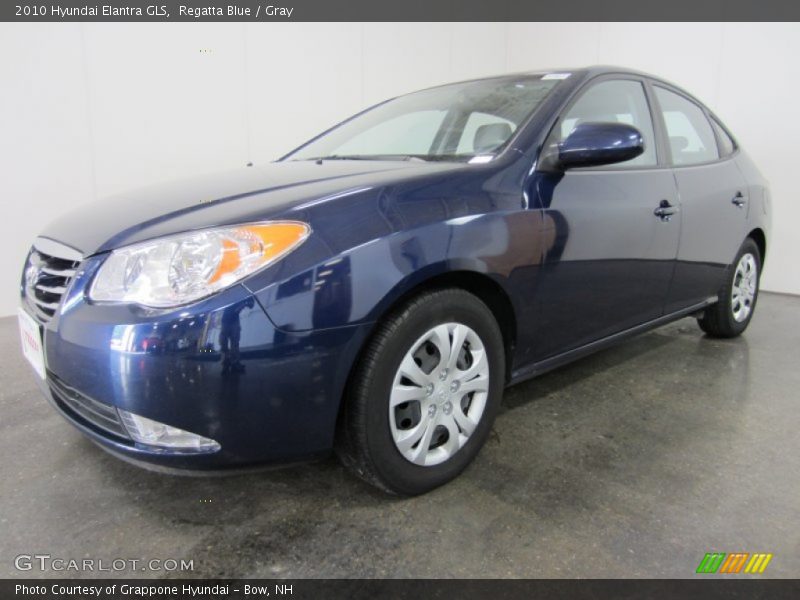 Regatta Blue / Gray 2010 Hyundai Elantra GLS