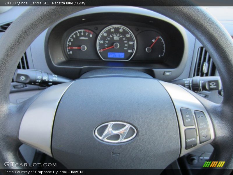 Regatta Blue / Gray 2010 Hyundai Elantra GLS
