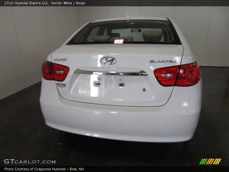 Nordic White / Beige 2010 Hyundai Elantra GLS