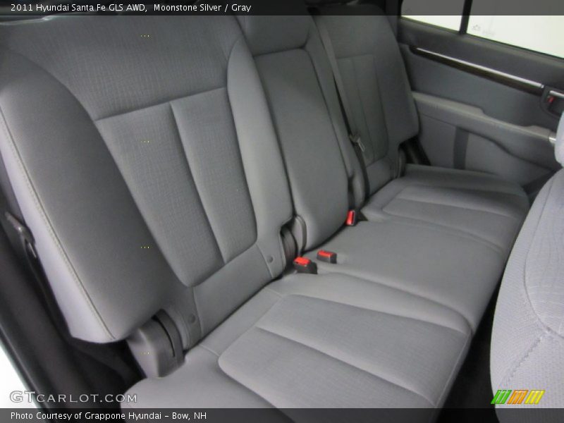 Moonstone Silver / Gray 2011 Hyundai Santa Fe GLS AWD