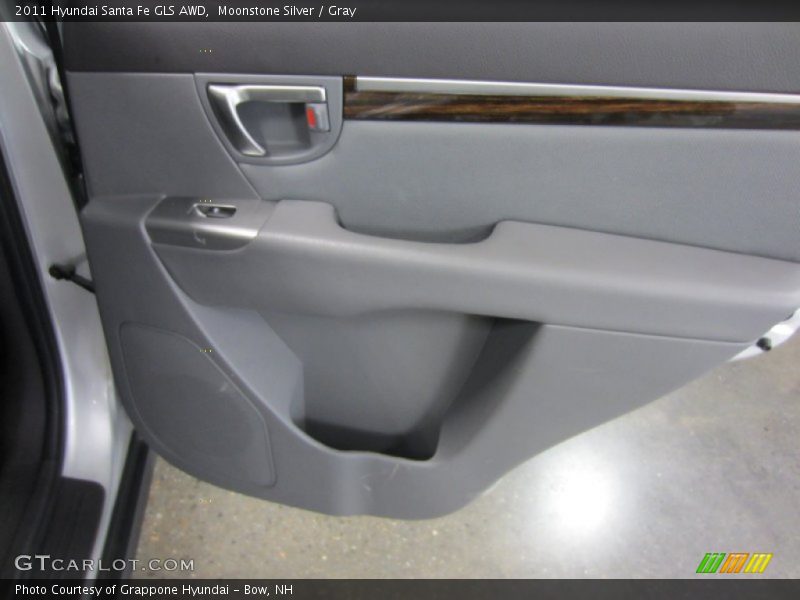 Moonstone Silver / Gray 2011 Hyundai Santa Fe GLS AWD