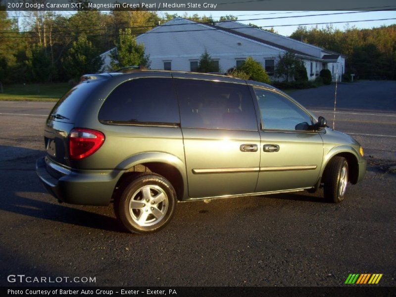 Magnesium Green Pearl / Medium Slate Gray 2007 Dodge Caravan SXT